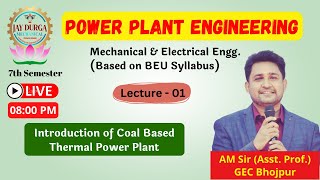 Introduction of Coal Based Thermal Power Plant  Power Plant Engineering L1 By AM Sir [upl. by Lrub314]