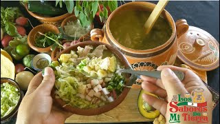 Pozole Verde Con Quelites  Green Pozole With Wild Greens [upl. by Einneg138]