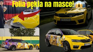 detailing wrapping Oklejanie Skody Octavii 3 VRS – Pękła folia na masce 🔥 Indywidualny projekt [upl. by Verney]