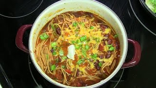 One Pot Chilighetti  ChiliSpaghetti Meal Menu with Mezzetta Napa Valley Pasta Sauce [upl. by Drarrej]