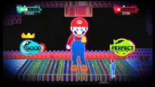 Just Dance 3 Wii Gameplay  Ubisoft meet Nintendo Just Mario DLC [upl. by Takakura898]