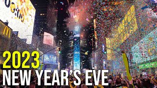 New York City LIVE Times Square New Years Eve 2023 [upl. by Trutko]