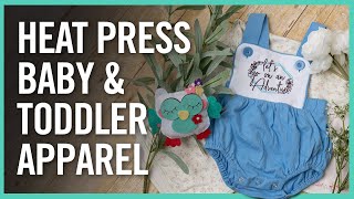 Printing Onesies amp Baby Clothes With A Heat Press  Beginners amp DIY [upl. by Lunsford]