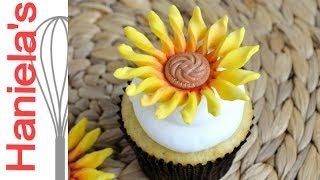 Easy Sunflower Fondant Flower Tutorial [upl. by Conroy]