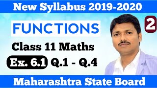 Functions Ex61 Part 2  Class 11 Maths  Maharashtra Board  Dinesh Sir [upl. by Lexie]