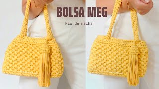 Bolsa Meg  Em fio de malha [upl. by Jalbert]