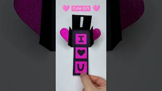 Cute Gift Idea 💖 Easy Heart Card 💝 I LOVE YOU Greeting Card for Valentine’s Day DIY Paper Craft [upl. by Sirhc672]