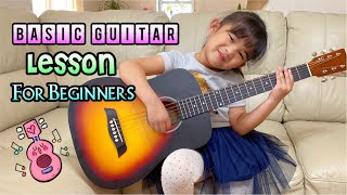 Basic Guitar Lesson For Beginners  How to Play Basic Guitar Chords [upl. by Norreht]