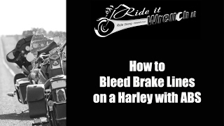 How to Bleed Brake Lines on a Harley with ABS [upl. by Asirap]