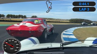 Phillip Island Classic 2024 Race 5 Group S Racing Corvette vs Porsche close historic racing [upl. by Ynavoeg]