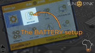 Sunsynk Battery Settings [upl. by Hceicjow258]