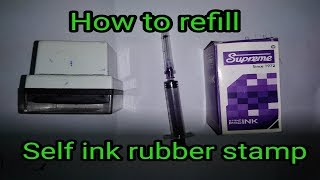 How to refill self inking rubber stamp  MSVideo [upl. by Eatnad719]