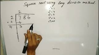 how to find square root using long division method [upl. by Rizas]