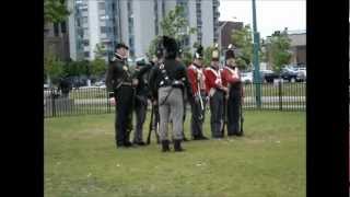 War 1812 Bicentennial Red coats Marching Firing guns [upl. by Jeminah96]