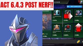 HOW TO BEAT ACT 643 POST NERF  MCOC [upl. by Lilas]