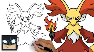 How To Draw Pokemon  Delphox  Pokemon Drawing for Beginners [upl. by Androw764]