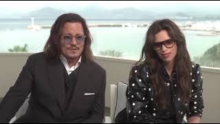 Johnny Depp amp Maïwenn interview at Cannes 2023 [upl. by Petromilli353]