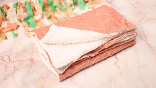 DIY baby blanket  The Easiest Baby Blanket You Can Make [upl. by Rizas]