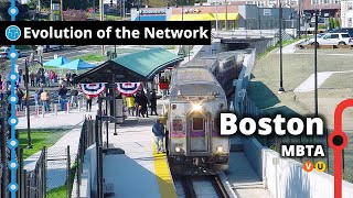 Bostons Commuter Rail Network Evolution [upl. by Ynnav]