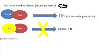 Konditionierte Inhibition  Hemmung Klassische Konditionierung [upl. by Ayian509]