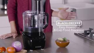 BlackDecker 3in1 Easy Assembly 8Cup Food Processor [upl. by Lalaj180]