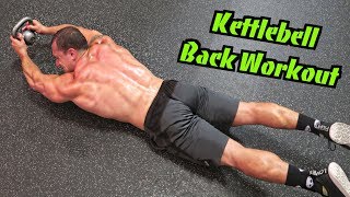 Intense 5 Minute Kettlebell Back Workout [upl. by Nalahs]