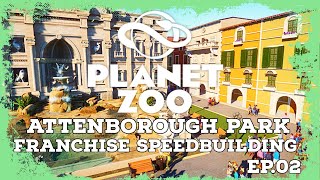 Attenborough Park  Planet Zoo Franchise Speedbuilding  EP02 [upl. by Eellehs774]