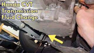 Honda CVT Transmission Fluid Change [upl. by Masuh]