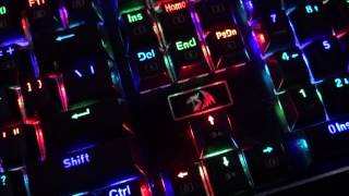 Redragon K556 RGB LED Backlit Wired Mechanical Gaming Keyboard [upl. by Rehpetsirhc431]