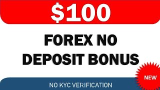 100 Forex No Deposit Bonus  No KYC Verification required [upl. by Sirotek284]