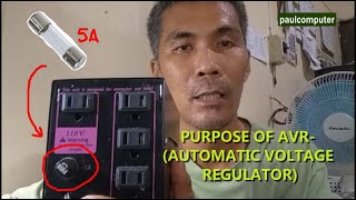 PURPOSE OF AVR  AUTOMATIC VOLTAGE REGULATOR  TAGALOG [upl. by Dorca]