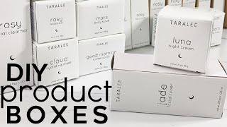 How to Make Custom Product Boxes for Cosmetics Skincare Business 2021 [upl. by Reinhard]