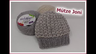 Mütze JONI  Einfach im Patentmuster gestrickt  Woolly Hugs SHEEP [upl. by Annasor]