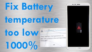 how to fix battery temperature too low on android smartphone 100 fix [upl. by Chaker588]