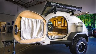 quotEscape the Ordinaryquot Rugged Minimalist Teardrop Camper [upl. by Alrak]