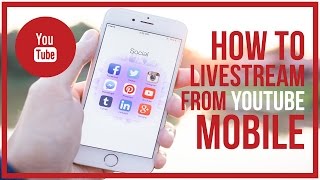 How To Live Stream On YouTube MOBILE  Start To Finish 🔴 [upl. by Leksehc]