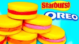 STARBURST OREOS  How To Make Starbursts Candy Filled Oreo [upl. by Aseral]