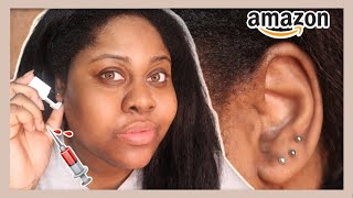 I TRIED THIS SELF EAR PIERCING GUN FROM AMAZON [upl. by Stephi]