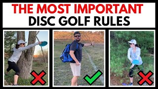 Disc Golf RULES For BEGINNERS [upl. by Ettenim326]