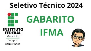 Gabarito Preliminar do Seletivo IFMA 2024 Questões 18 19 e 20 [upl. by Naro602]