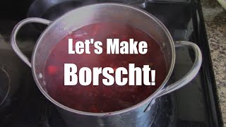 Ukrainian Red Borscht Recipe  Beet Soup  village cooking [upl. by Wilser226]