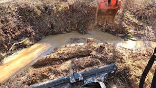 Setting a new culvert crossing for atvs [upl. by Nirrep]