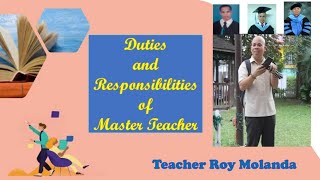 Duties and Responsibilities of Master Teacher [upl. by Pejsach]