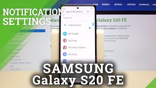 How to Personalize Notifications in SAMSUNG Galaxy S20 FE – Notification Settings [upl. by Francoise]