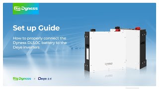 How to properly connect the Dyness DL50C battery with the Deye inverters [upl. by Py733]