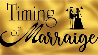 Timing of Marriage in Astrology [upl. by Gus]