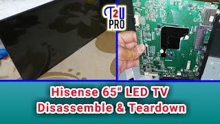 Dessasambling and teardown hisense 65 inch led smart tv [upl. by Kind]