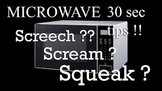 30 sec tips to fix MICROWAVE SCREECHING  SQUEAKING  SCREAMING [upl. by Asoramla]