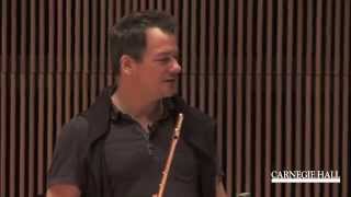 Carnegie Hall Flute Master Class with Emmanuel Pahud Lowell Liebermanns Sonata Op 23 [upl. by Claresta]