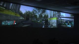 GeForce GTX 590 Triple Projector Ultimate Panoramic 3D Gaming Experience NCIX Tech Tips [upl. by Gearalt]